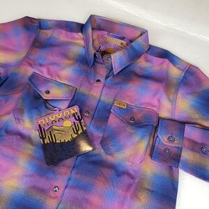 NWT Women's Large Dixxon “DESERT MORNINGS” WOMEN’S Flannel Shirt